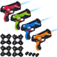 SEZGoods Complete Lasergame Set Voor Kinderen - 4 Personen - Inclusief Vest - Lasergame pistolen - Speelgoed Pistool