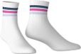 adidas 3-STRIPE HALF CREW SOCK, white/Dusky Petrol, 42-45