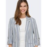 ONLY gestreepte regular blazer blauw