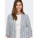 ONLY gestreepte regular blazer blauw