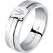 Maserati Menring acier pour hommes 63 Argent
