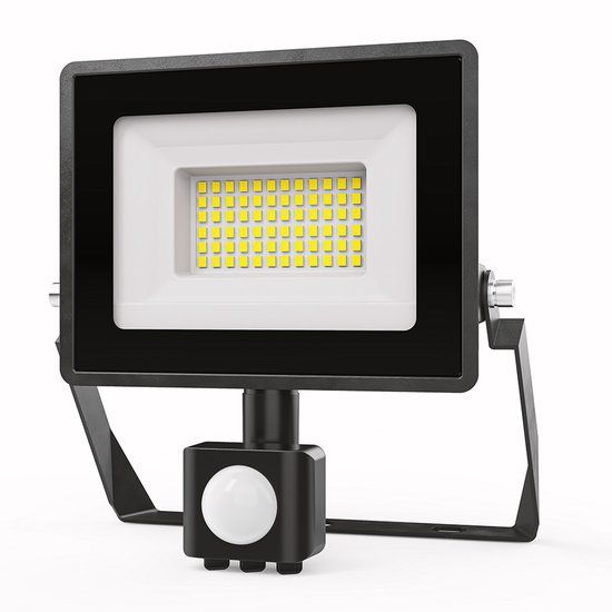 HOFTRONIC Stratos LED Schijnwerper met sensor - 30 Watt - Zwart