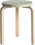 Artek Stool 60 Kruk - Poten Berken/Zitting Groen