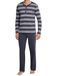 Schiesser Heren Pyjama - Antraciet - R Hals met knooplijst - Maat S
