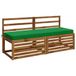 vidaXL 2-delige Bankkussens SOEST 2 st 100% Polyester Groen