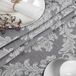 ANRO Tafelkleed Barok ornament Grijs Ovaal 180x140cm