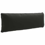 vidaXL Rugkussen PUTTEN 100% Polyester Zwart 120 x 40 x 15 cm
