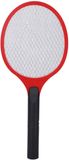 Sunnydays Elektronische vliegenmepper - rood - op batterijen - 57 cm - kunststof - vliegenmeppers - elektrisch