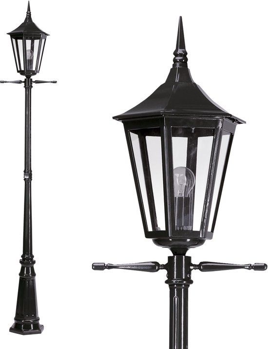 KS Verlichting Zeist Tuinlantaarn - Aluminium - Klassiek - Zwart - E27