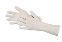 Jah 12 paar Oekotex lichte katoenen handschoenen 29 cm lang natuur 1481-29