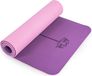Tapis de fitness en TPE pour yoga et gymnastique, 183 cm x 61 cm x 0,6/0,8 cm