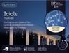 Lumineo Guirlande lumineuse stalactite - 2 pièces - Blanc chaud - 500 cm - 119 lampes LED