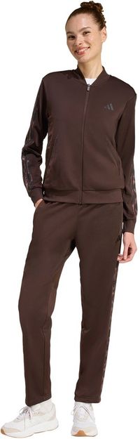 Adidas Sportswear 3-Stripes Leopard Print Trainingspak - Dames - Bruin