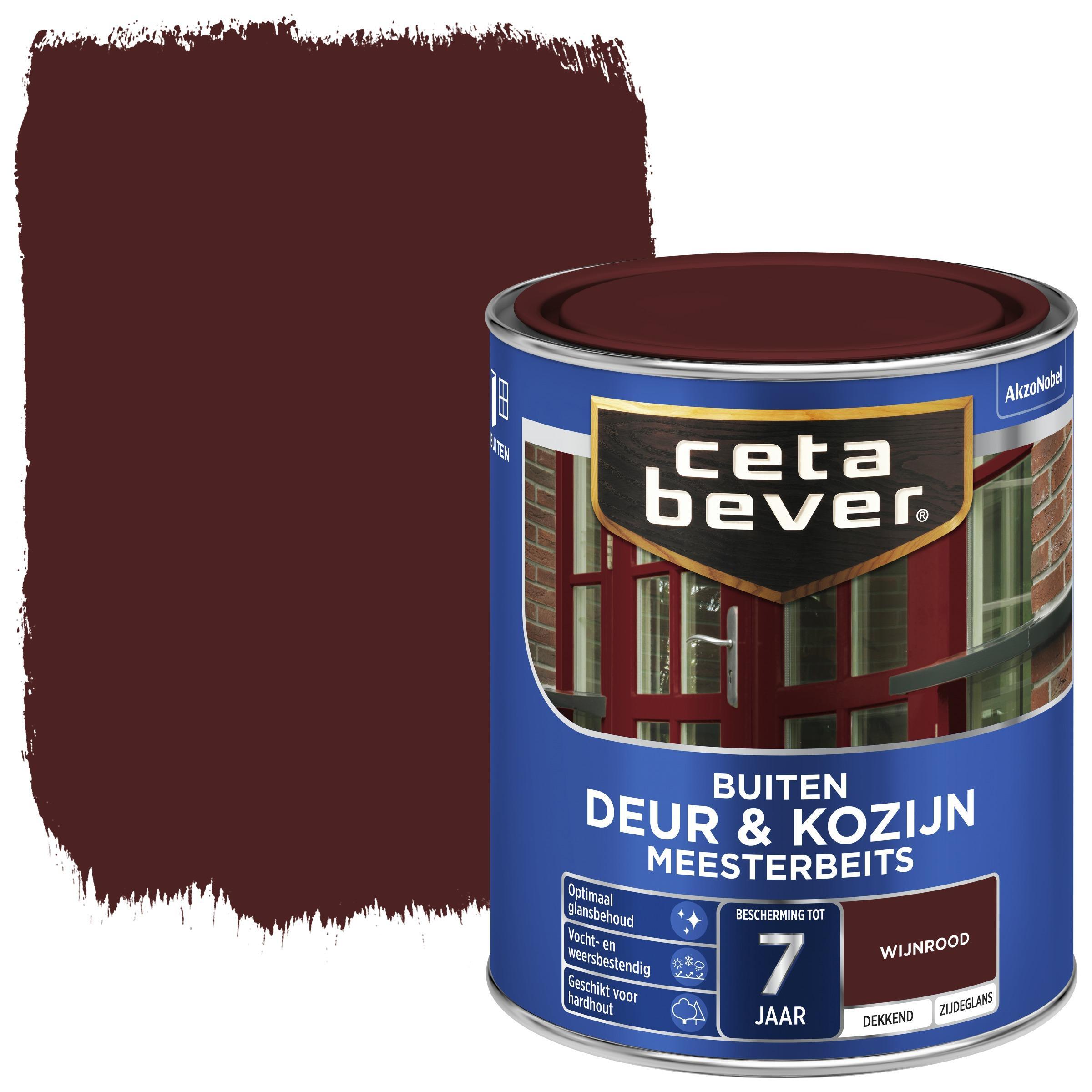 Cetabever deur & kozijn meesterbeits dekkend wijnrood 750 ml