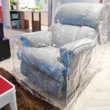 wokire Plastic Bankhoes Huisdier Kat Krasbeschermer Transparant Waterdichte Fauteuil Dekstoelhoes Meubelbeschermer voor opslag en verplaatsen (36" W - Fauteuil)