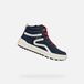 GEOX Hoge Sneakers Mannen Blauw/Rood Maat 38