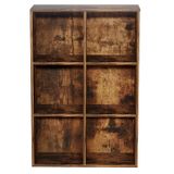 vdd Vintage bruine boekenkast met 6 open vakken - Wandkast - Vakkenkast