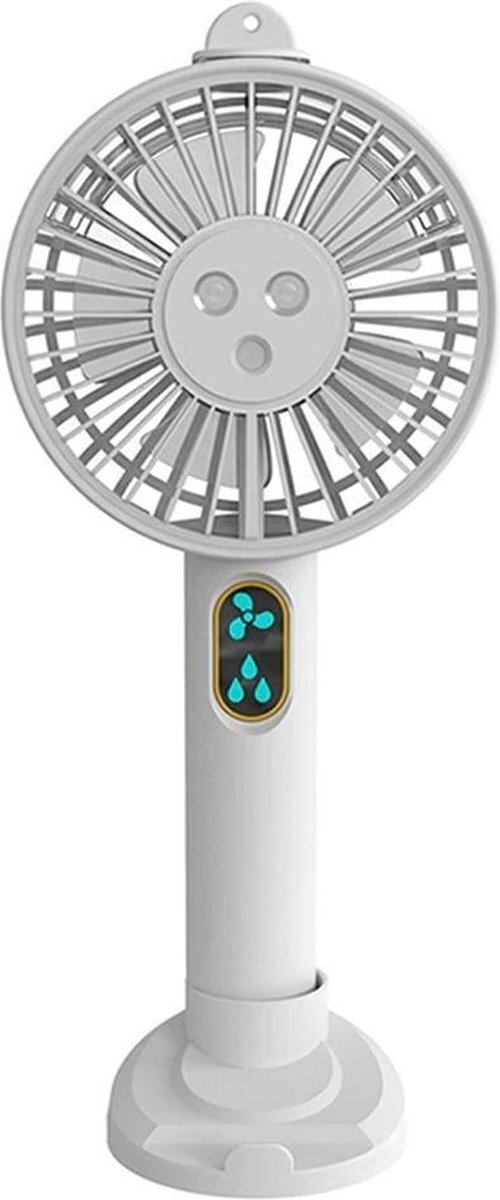 Drphone CLU2 Ventilator met Watermoleculen – Luchtbevochtiger – Opladen met USB – Draagbaar – Wit