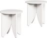 vidaXL Salontafel Wit 41,5 x 41,5 x 44 cm