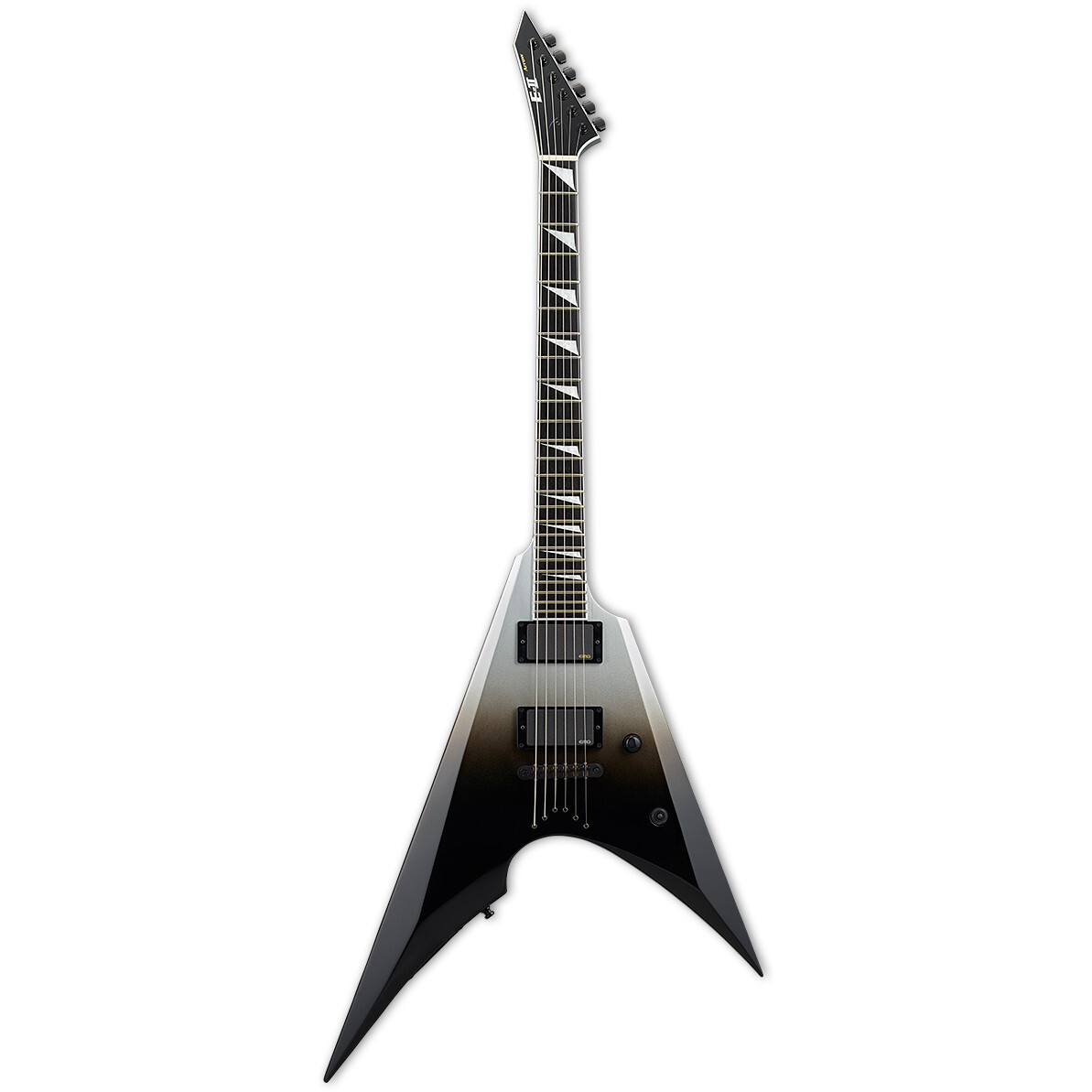 Esp E-II Arrow NT Black Silver Fade