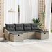 Prolenta Maison Exclusive Tuinset met 6 zitplaatsen, polyrotan