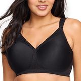 Glamorise Dames T-Shirt Bra, zwart, 95G