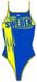 Turbo Sweden Maillot de bain Jaune, Bleu L Femme