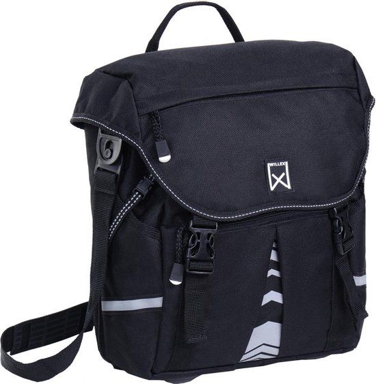 Willex Pakaftas S 1200 - Enkele Fietstas - 10L - Zwart - Waterafstotend - Achter