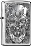 Zippo Technic Skull Trick Zilver Metaal