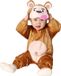 Atosa Verkleed set voor peuters - aapje - bruin - 2-delig - carnaval dieren verkleedkleding 12-24 mnd