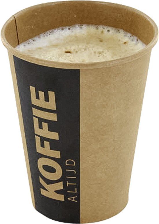 CONPAX Beker uit karton (altijd koffie) | 300 ml | diameter 90 mm | pak van 50 stuks