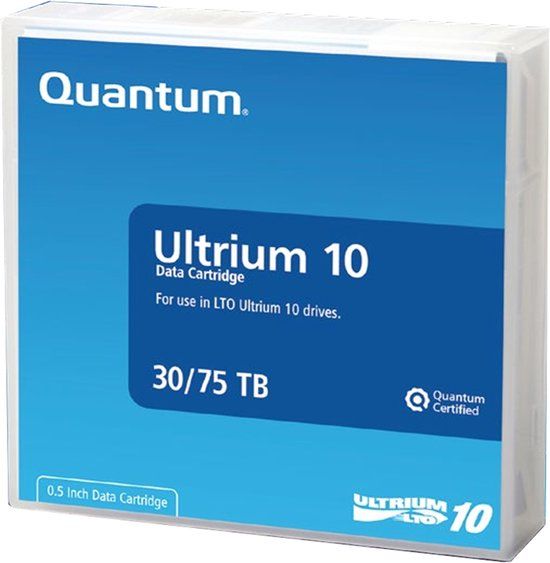 Quantum LTO Ultrium 10 - back-up data tape - 30TB / 75TB - MR-L10MQN-01