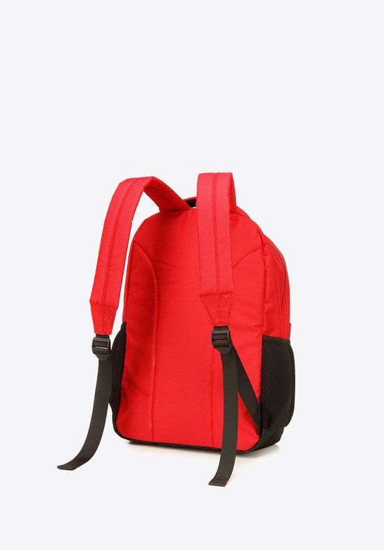 Wittchen Basic Serie - Grote Rugzak - Rood en Zwart - Polyester - Dagelijks en Reizen