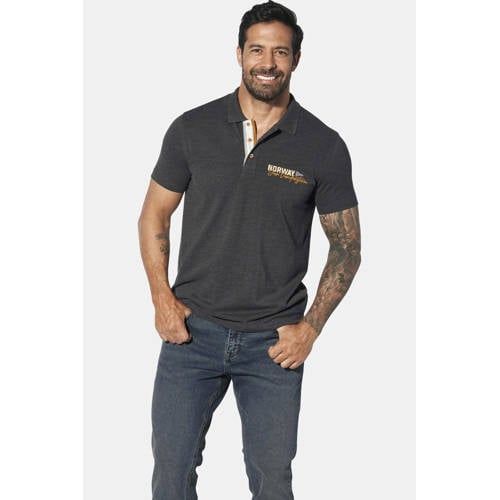 Jan Vanderstorm JAKOV Plus Size Polo Shirt Grey