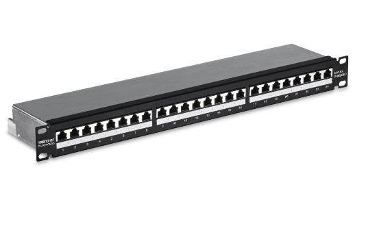 TRENDnet TC-P24C6AS - Patch panel - Zwart