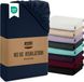 Wan GmbH Drap-housse - Protège-matelas - Sommeil confortable - Microfibre douce - 140x200 cm - Bleu marine