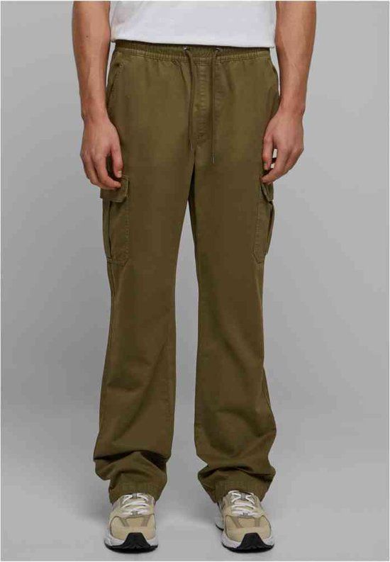 Urban Classics Cotton Cargobroek - Olijfgroen - XXL - Heren