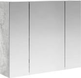 vidaXL Badkamerspiegelkast Beton Grijs 60 x 14,5 x 50 cm Bewerkt hout