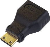 PremiumCord Adapter Mini HDMI, verguld, HDMI-bus naar Mini HDMI-stekker - voor Full HD 1080p, 3D, kleur zwart