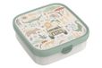 Mepal - Bento broodtrommel groot Campus - Bento lunchbox voor kinderen Little Dutch - Inclusief 2 lekvrije bento-vakken en vork - Bento-vak is geschikt voor de magnetron - 1,25 l - Safari Friends