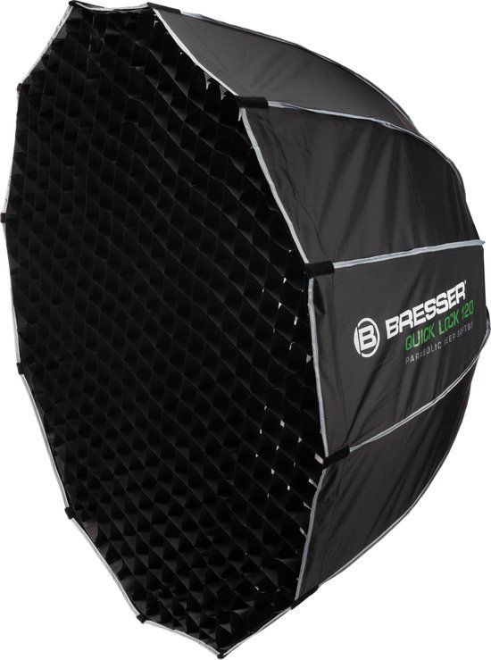 Bresser Quick Lock 120 Deep Parabolic Softbox - Incl. Honeycomb Grid en Bowens Mount