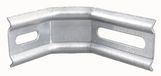 Alberts 832421 stelhoek | twee maal 45°-hoek, ingeperst, met sleufgat | sendzimir verzinkt | 50 x 30 x 120 mm | Set van 36