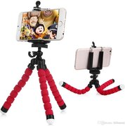 DERAAD Tripod Smartphone Statief Telefoon Standaard Flexibel Kleur: Rood