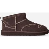 UGG® Classic Ultra Mini Western-laars in Burnt Cedar, Maat 42, Wol/Polyester