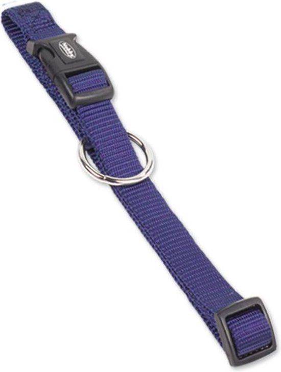 Nobby Classic Halsband - Blauw - Nylon - 50-65cm - Hond