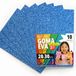 OFITURIA EVA-rubber met glitter voor creatief handwerk, glanzende schuimplaten voor doe-het-zelf, schoolprojecten, decoratieve kunst, scrapbooking, 20 x 30 cm (glitterblauw, 10 stuks)