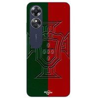 Maniacase Etui Oppo A17 portugal groen en rood logo