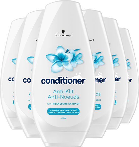 Schwarzkopf Anti-Klit Conditioner 6 x 250ml - Voordeelverpakking