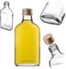 KADAX Flacon de hanche 200ml BUT200 avec bouchon doré 28/18mm paquet de 5 K12997