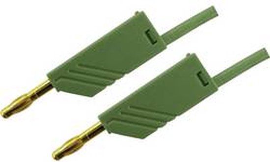 SKS Hirschmann MLN 200/2,5 GN Meetsnoer Banaanstekker 4 mm Banaanstekker 4 mm 2.00 m Groen 1 stuk(s)